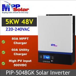 Invertor hibrid unda pura 5000W cu regulator MPPT 80A MPPSOLAR