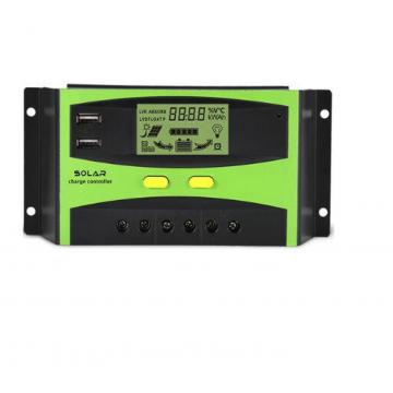 Controler de incarcare 30A PWM cu LCD si USB